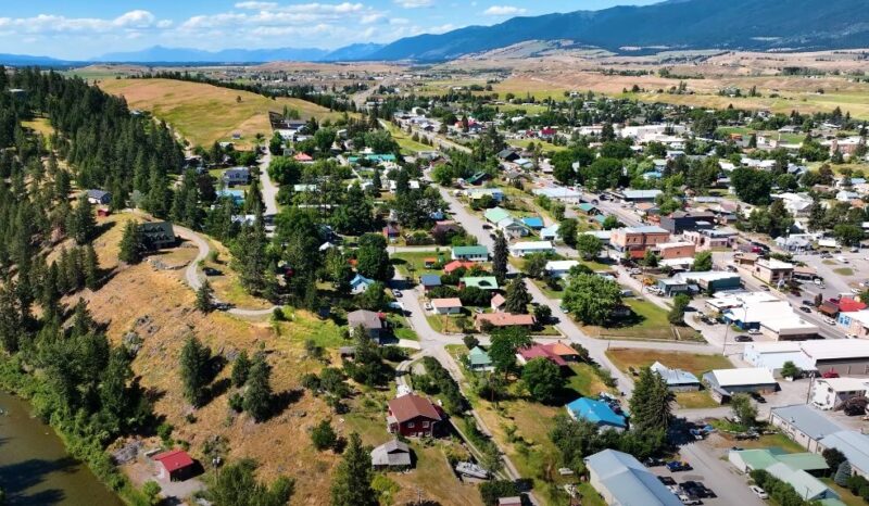 Aerial view of Eureka (MT)