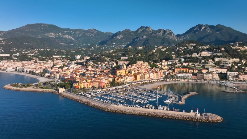 Aerial View of The French Riviera, Offering a Scenic and Romantic Setting for Private Tours