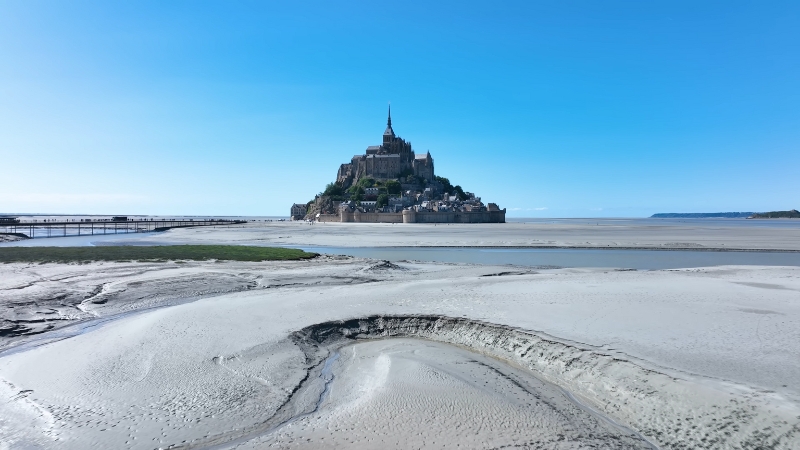 A Breathtaking View of Mont Saint-Michel in Normandy